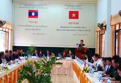 Phối hợp bảo vệ ANBG và hợp tác phát triển KT-XH giữa các huyện của Lào và huyện Đăk Glei